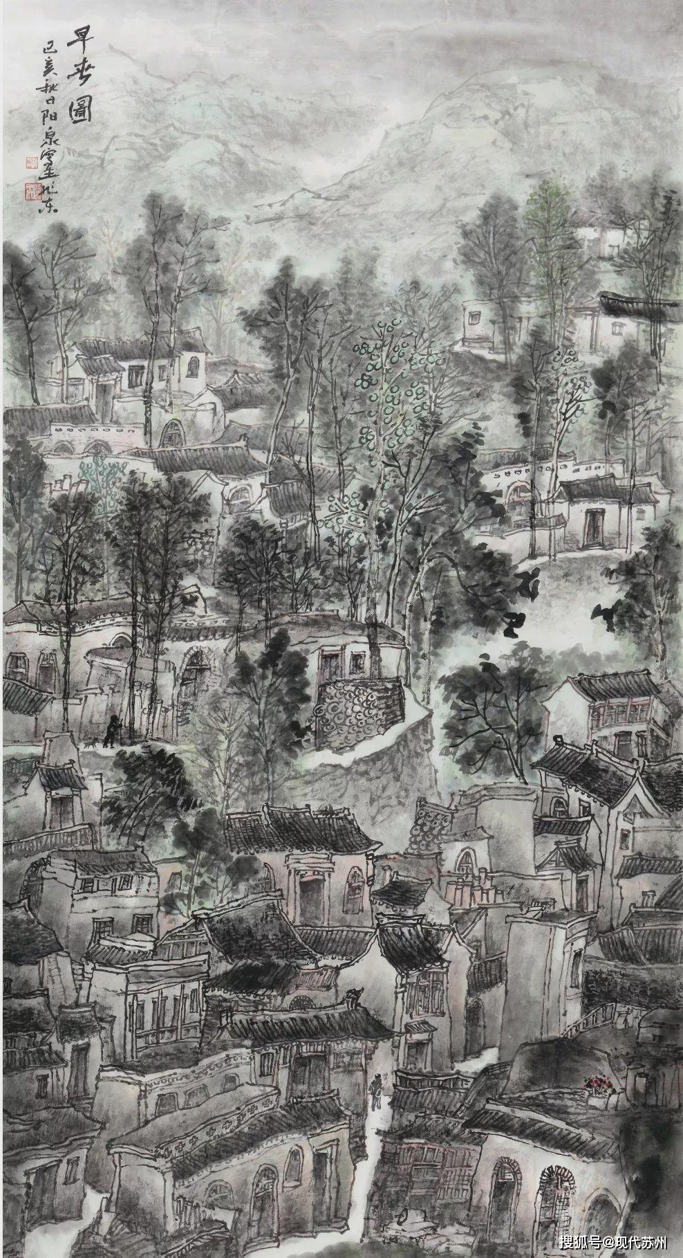 柳旭东《早春图》180×97cm 中国画