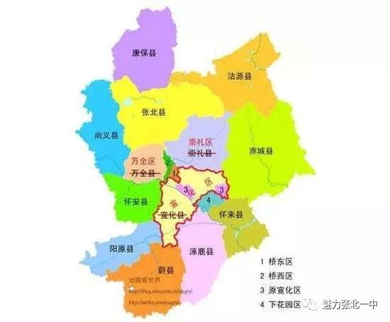 张家口各区县人口排行:看看张北县排名第几宣化区最多,下花园区最少