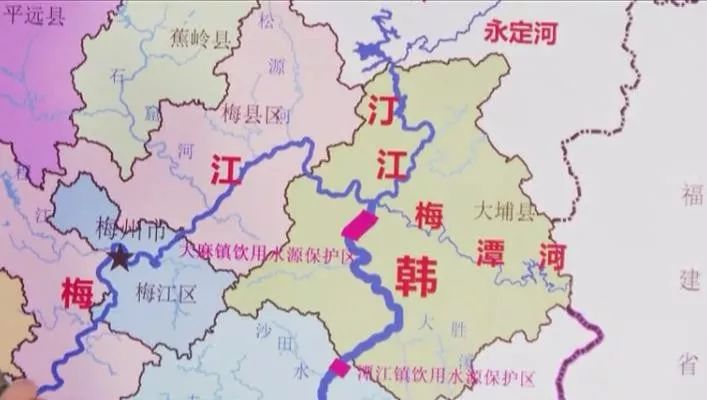 2019年汀江韩江跨界流域突发性水环境污染事件应急演练在我县举行