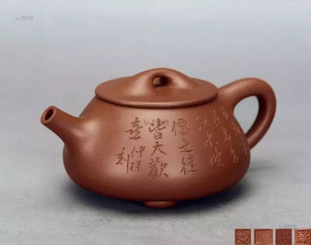 谭泉海刻徐达明制大石瓢壶唐彬杰石瓢壶吴江健大隐堂定制石瓢周国新紫