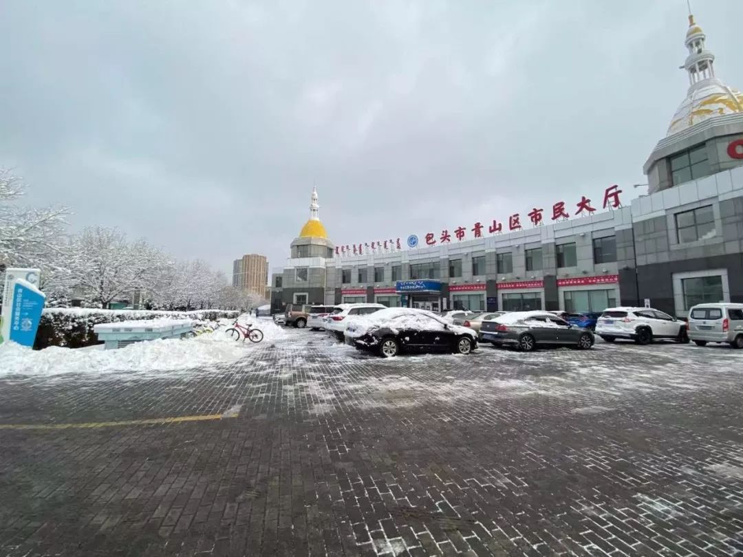 青山区市民大厅开展义务扫雪