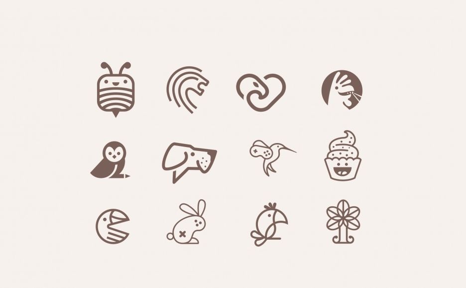 一组超可爱的logo设计欣赏
