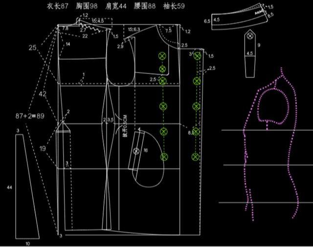 男风衣打版_男衬衫打版制图