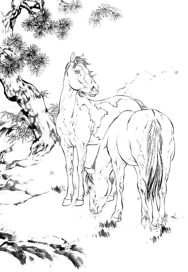工笔什么描成语_成语故事简笔画(2)
