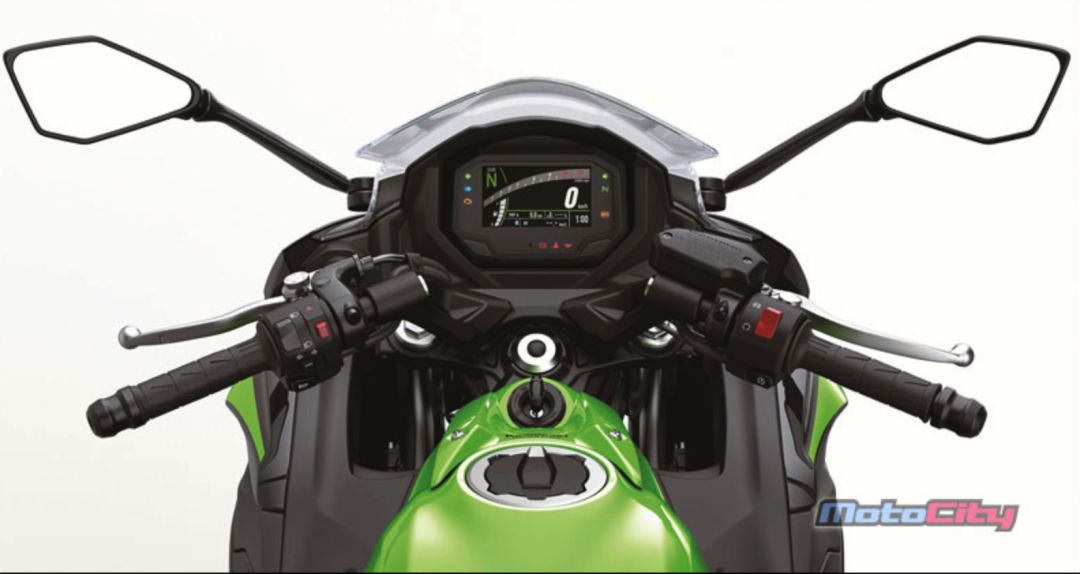 新款川崎ninja650套娃ninja400的外观升级全彩tft仪表