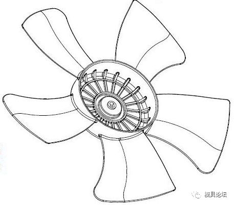 a60 b60 c135 ,风扇叶片的形状决定了模具浇注系统必须采用点浇口进胶