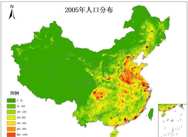 19902015地图告诉你25年间中国人口密度有哪些变化