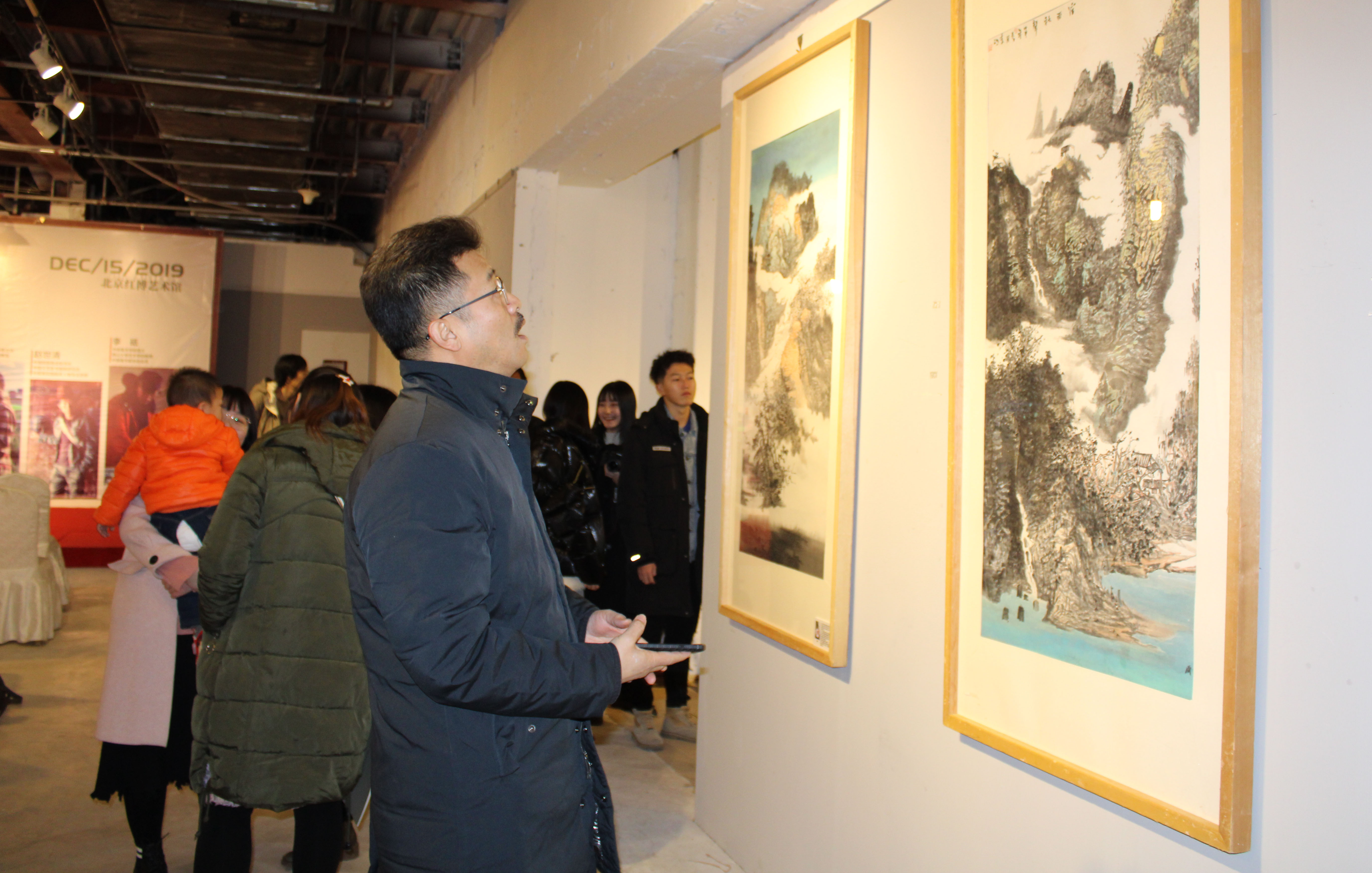 与墨共伍五人中国画精品展在北京海淀四季青红博馆隆重开幕