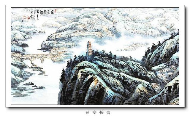 梦回丝路长安画派苗重安山水画