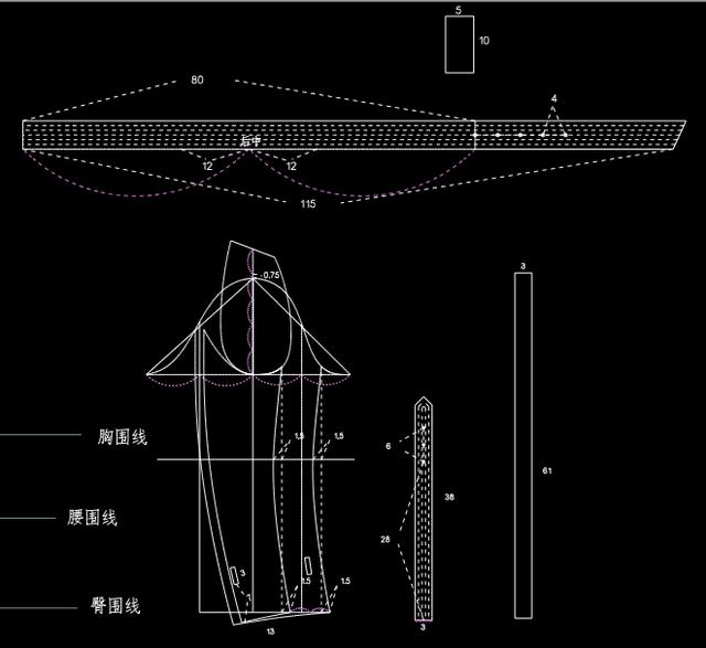 风衣怎么打版_抹胸裙子怎么打版(2)