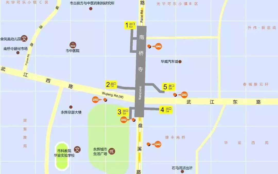 南桥寺站运营时间为6:30～22:30,与环线全线运营时间一致.