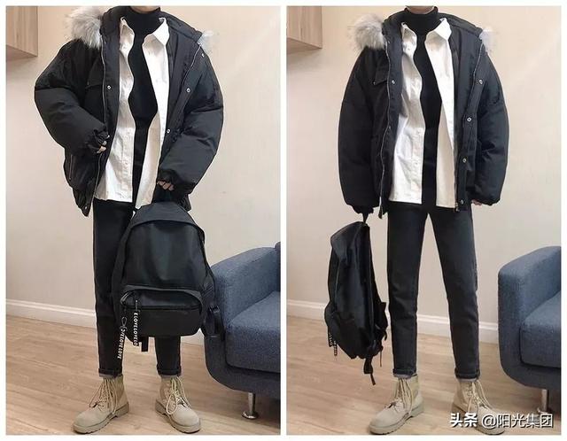 面包服怎么穿搭男士_浪凡面包鞋穿搭图(3)