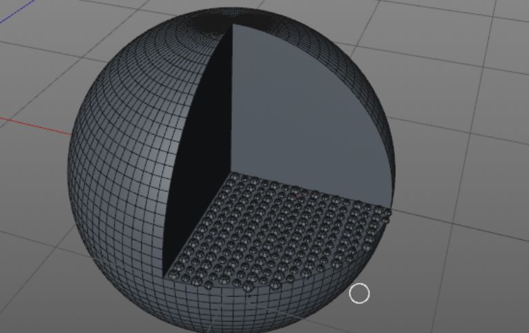 c4d科研绘图-金铁核壳纳米粒子2_球体