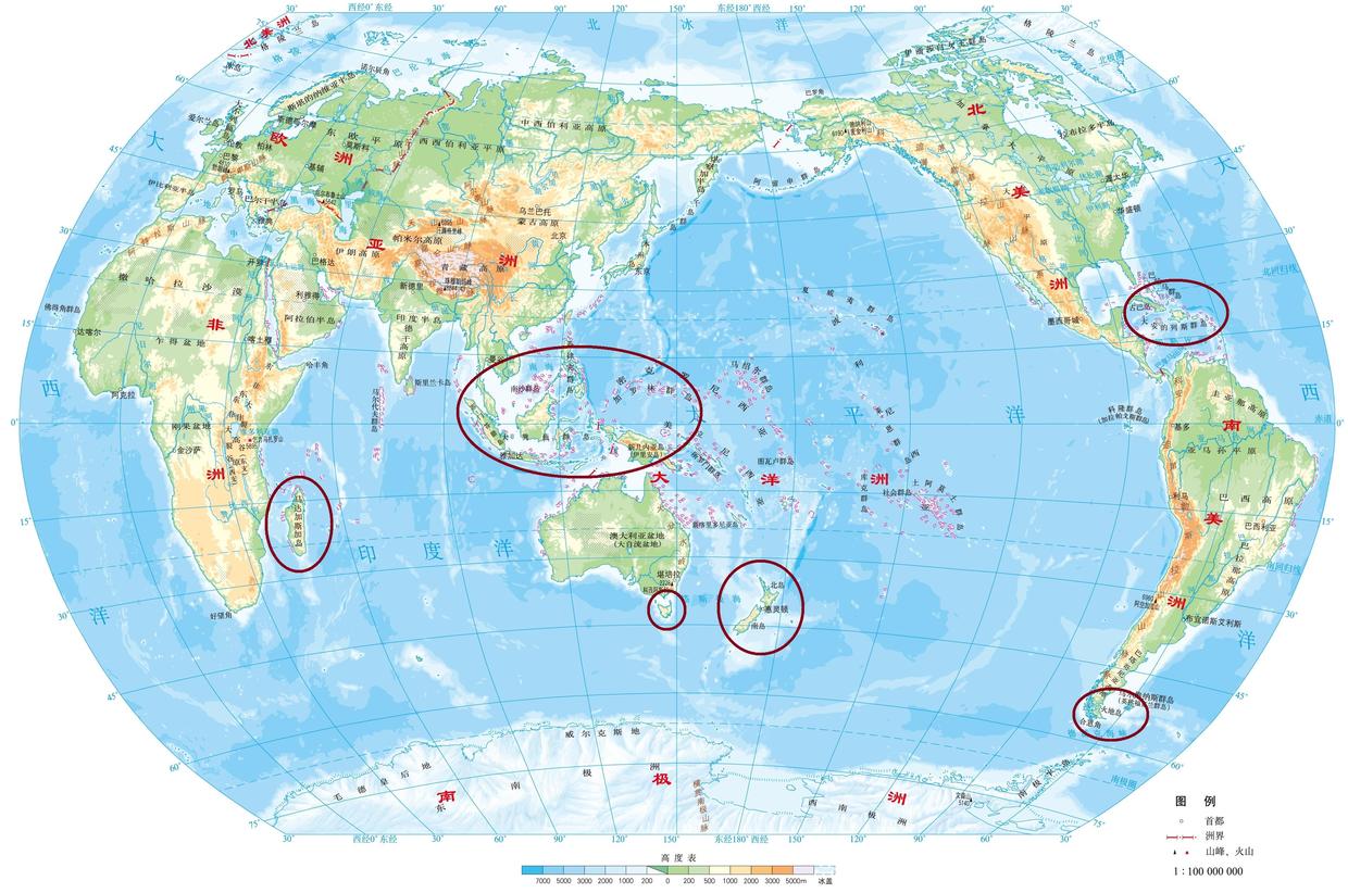 世界上有几个大陆，大陆和岛屿有什么的区别