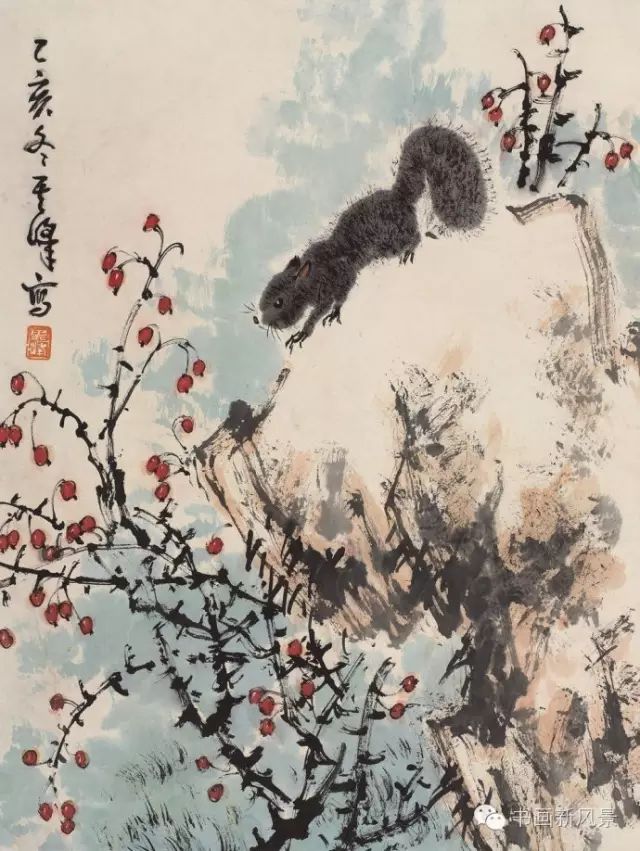 花鸟大师孙其峰画松鼠也是一绝