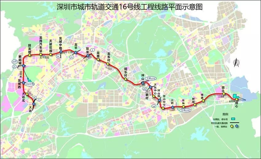 深圳地铁16号线地铁16号线全线共计25个工点,截至目前,全线主体工程