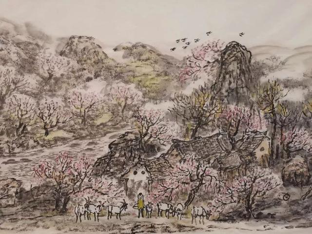 陕西国画院山水画院院长季秀伟山水画作品欣赏