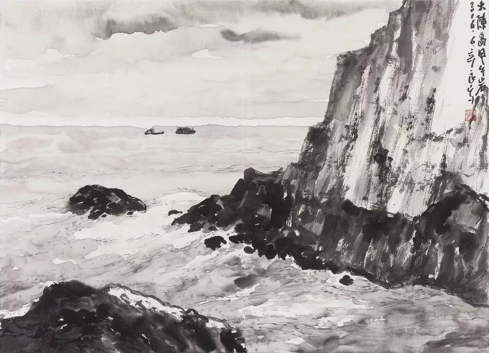 《大陈岛甲午岩 》 2016 年 60x84cm