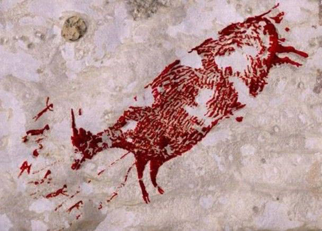 印尼发现4.4万年前壁画 或为最古老叙事性壁画