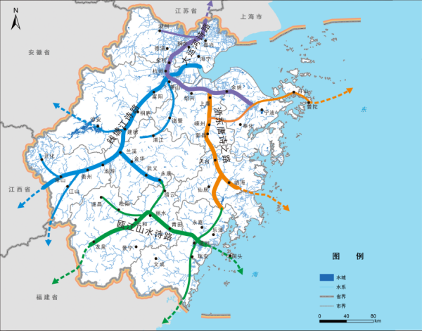 浙江探索"诗路文化带"建设,四条"诗路"覆盖全部11市