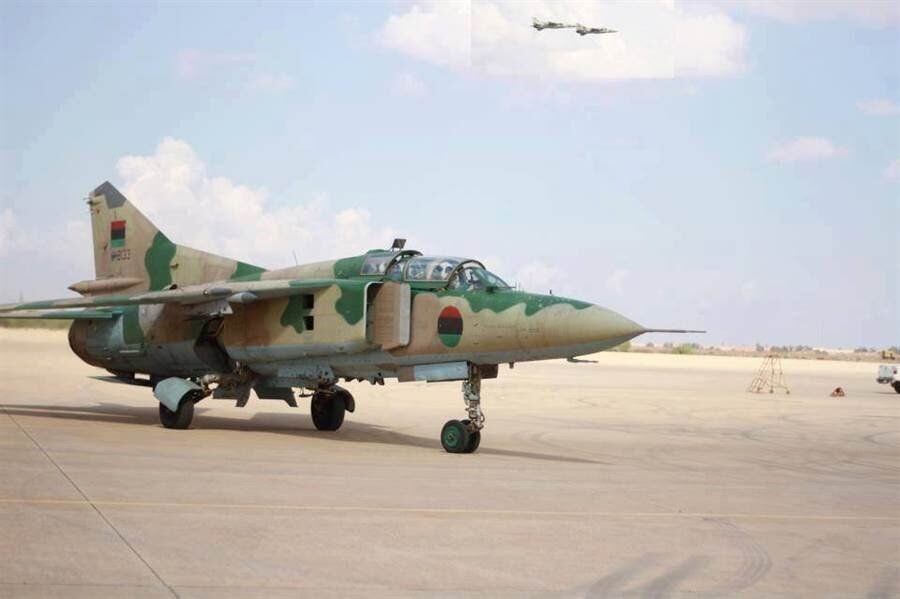 图为利比亚空军米格-23战斗机