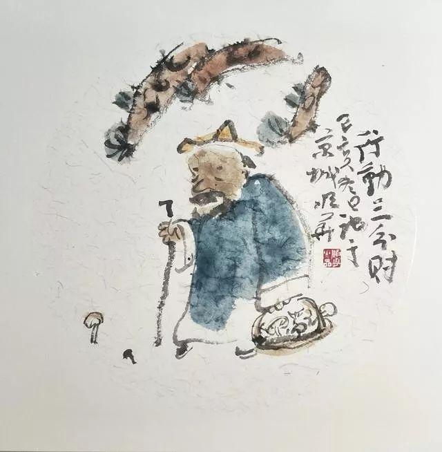 王顺华水墨人物小品画作品欣赏