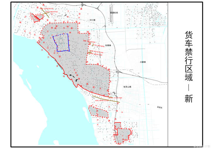 南通市区调整货车摩托车禁行区域明年2月1日起施行