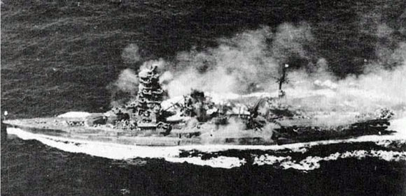 日军被打得最惨的海战，四万吨军舰一个照面就被打成废材