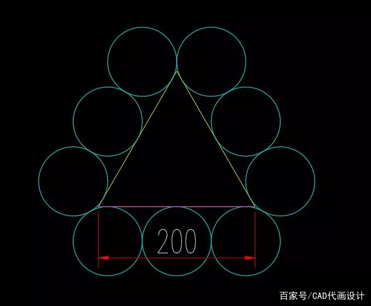 cad巧用缩放参照绘图_三角形