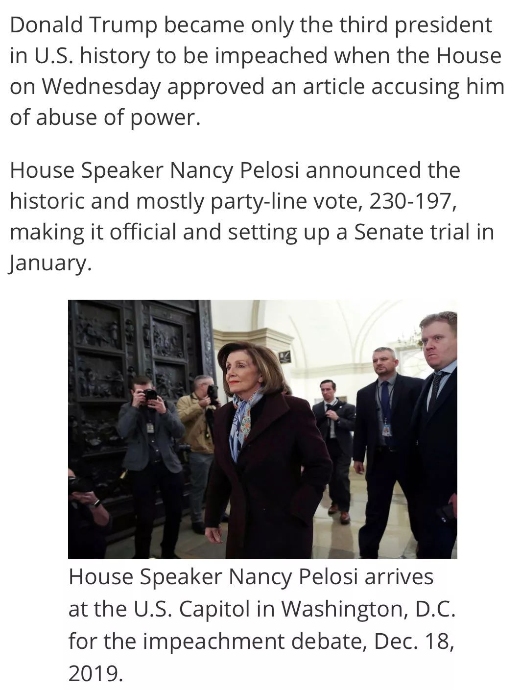 impeach 弹劾the house 指的是众议院,美国每个州按人数划片区,每个
