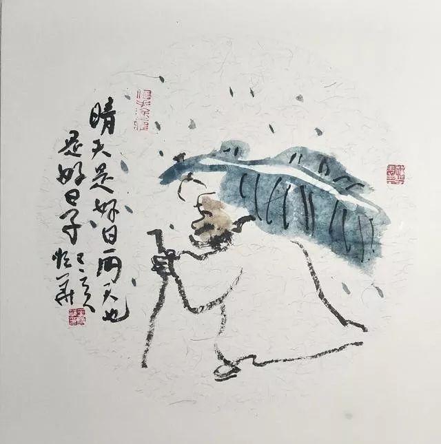 王顺华水墨人物小品画作品欣赏