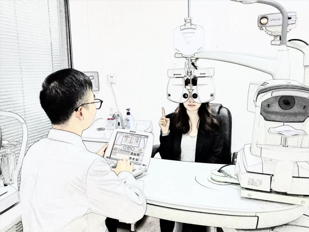 使用综合验光仪进行验光时,共分为两个主要步骤:仪器的调整,屈光检查