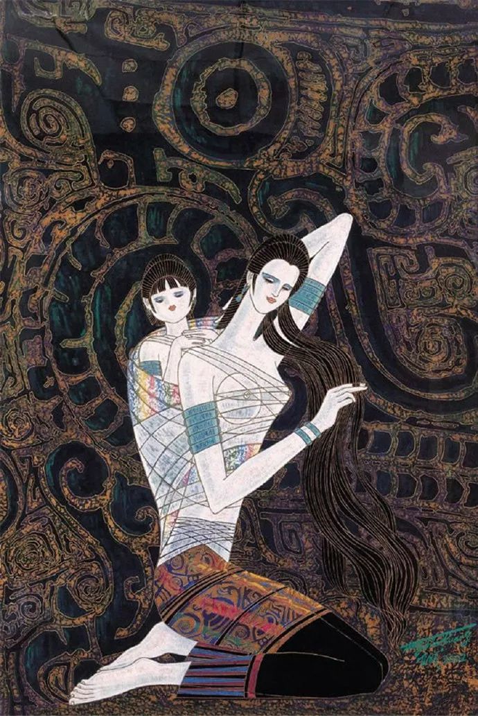 西双版纳赋予我艺术生命访旅美著名画家丁绍光