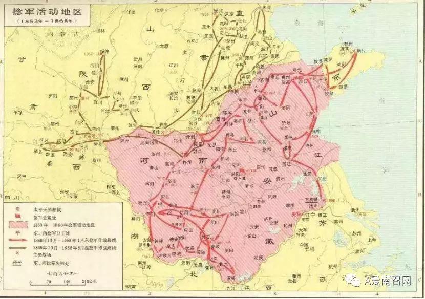 捻军人口_李鸿章平定捻军图