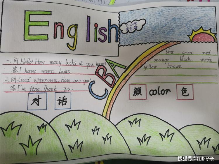 i love english———秀小三年级五六班英语手抄报上线啦!