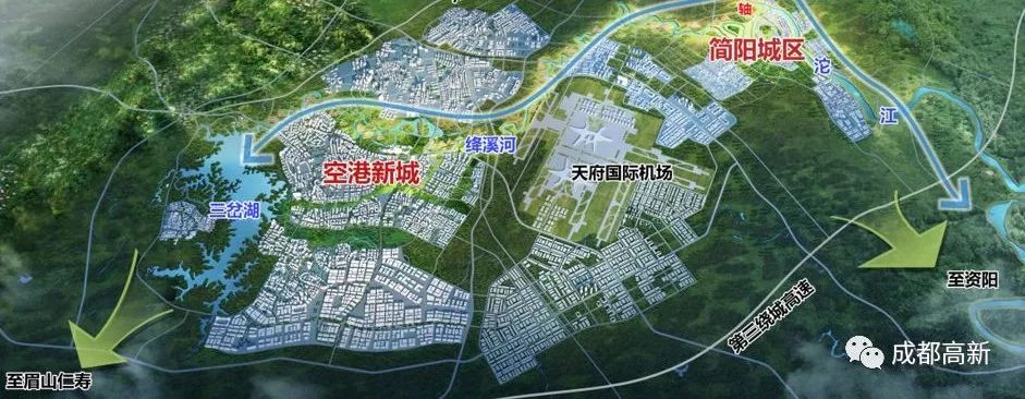 国际合作教育园区位于空港新城绛溪南组团,总面积15.