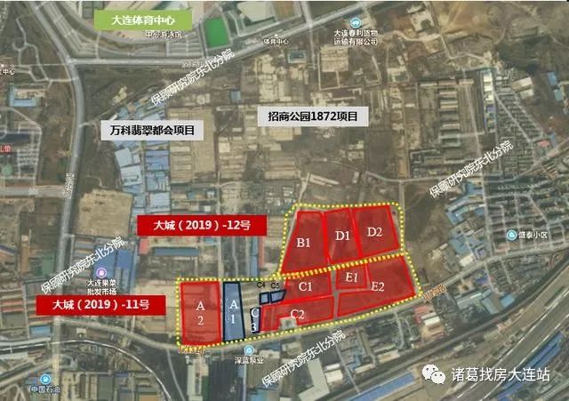 体育中心新项目绿城诚园规划图公示 将建25栋住宅_大连市