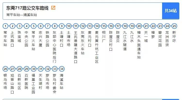 公交761路公交车线路(运行时间:6:00-21:30 | 运行区间:清溪车站