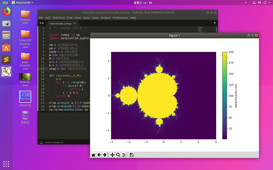 使用python绘制mandelbrot分形图