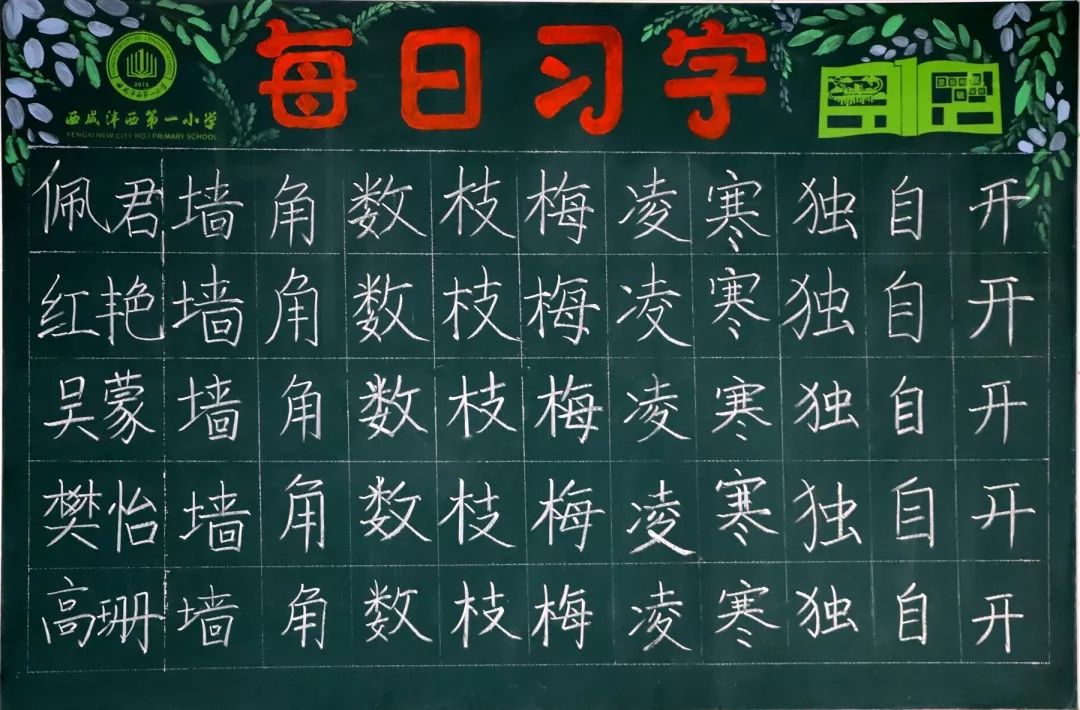 书写经典 笔沫飞扬——沣西一小举行教师粉笔字大赛
