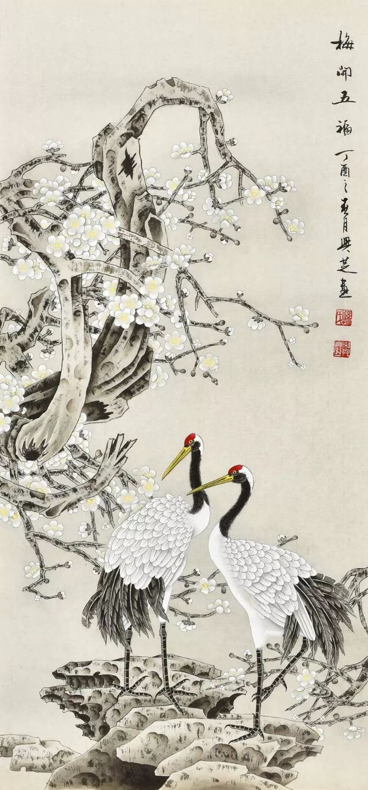 清丽高雅她笔下的唯美工笔花鸟画