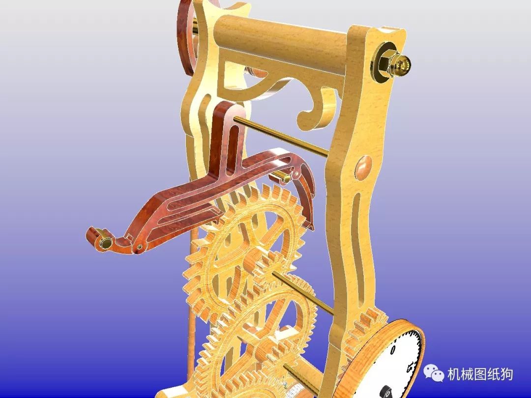 【工程机械】nouveau擒纵机构钟表3d图纸 solidwokrs设计 附pdf平面图