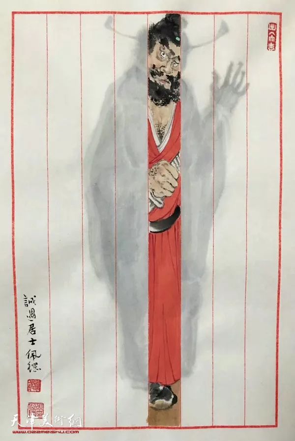 "趣真喜相"张亚光,张佩钢人物画迎春跨年展在荣宝斋(天津)中国书房