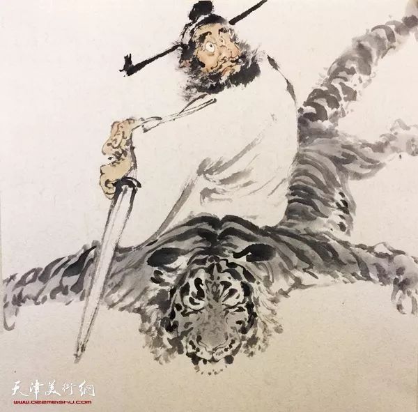 "趣真喜相"张亚光,张佩钢人物画迎春跨年展在荣宝斋(天津)中国书房