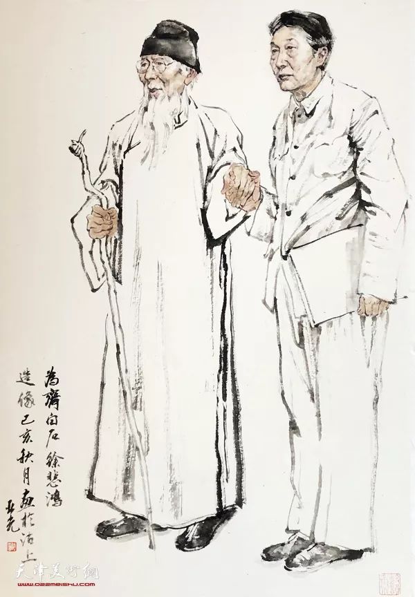 "趣真喜相"张亚光,张佩钢人物画迎春跨年展在荣宝斋(天津)中国书房