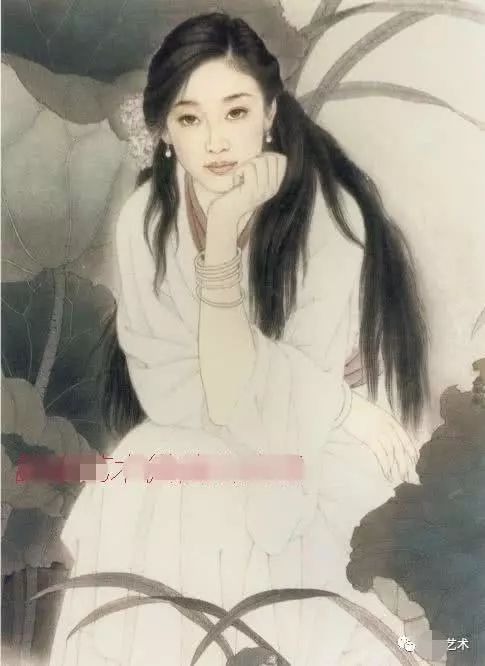 教你画工笔仕女画工笔现代仕女画法示范教程