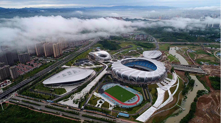工程案例宜昌奥林匹克体育中心即将竣工