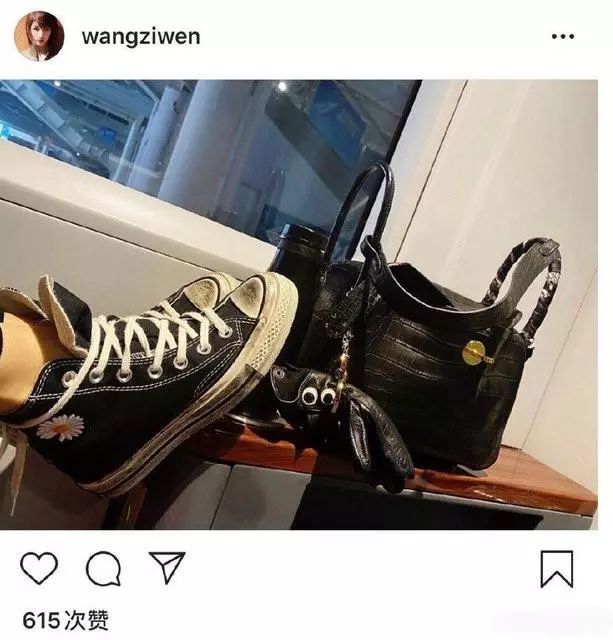 王子文这双100块的假匡威鞋,可比她13万的爱