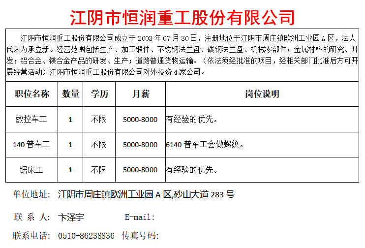 江阴招聘信息_江阴本周最新人才招聘信息(5)