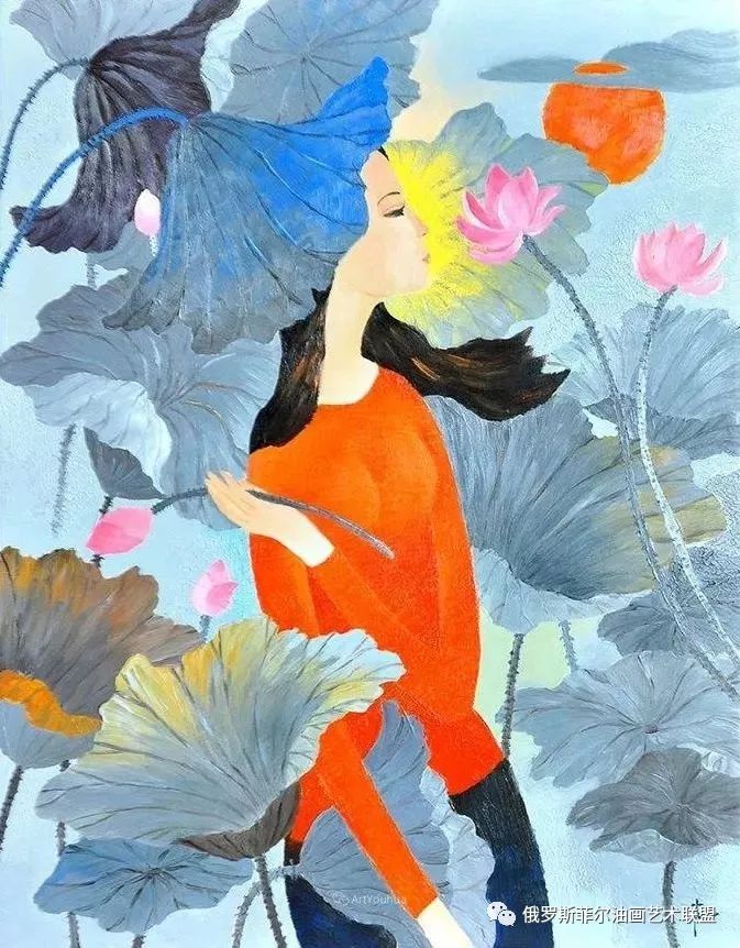 这画风太惊艳了越南画家阮奎坦绘画作品赏析